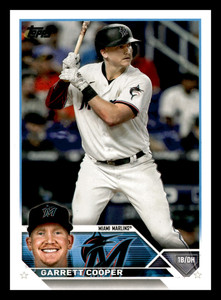 2023 Topps Garrett Cooper #321 Miami Marlins Centered Mint