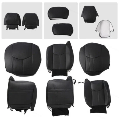 Vinyl Full Seat Covers Set Fit For 99-06 Chevy Silverado 1500 Extended Cab NEW Foto 1 de 4