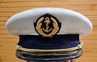 Casquette blanche Officier Marine Nationale T58, FRANCE