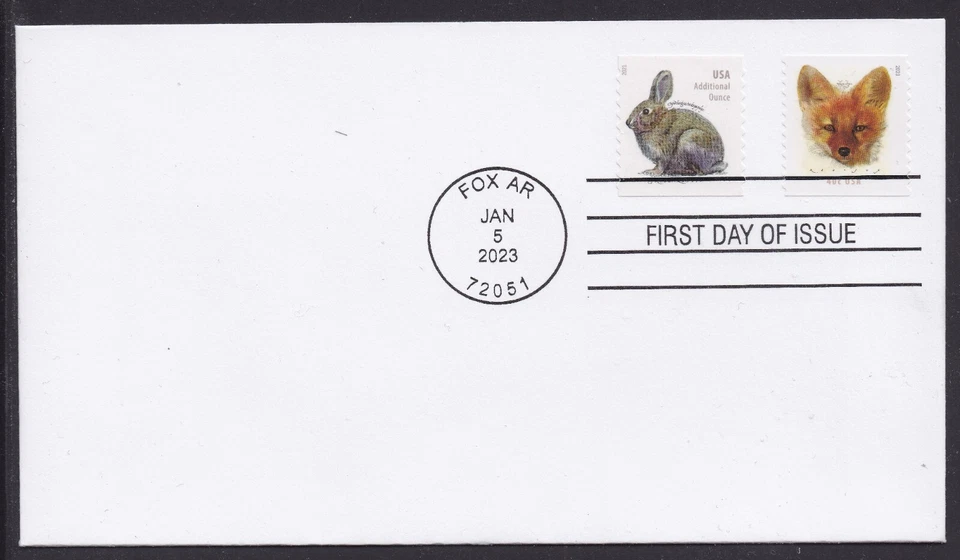 US 5743 Red Fox CDS FDC (from coil) 2023 - Image 1 of 1