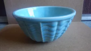 VINTAGE GMB GLADDING MCBEAN COCINERO BOWL #8 GLACIAL BLUE TURQUOISE 1930'S - Picture 1 of 8