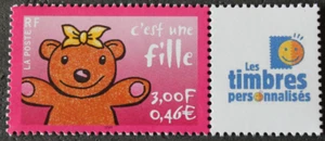 Timbres personnalisés - FRANCE - C'est une fille - Neuf ** - YT3432A - 2001 - Picture 1 of 1