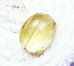 Brazilian Natural Lemon Topaz Oval Shape 17.40 Ct Certified Loose Gemstone - Picture 1 of 7