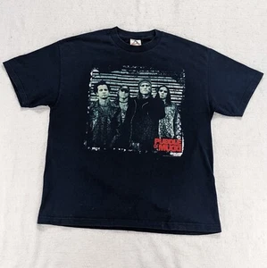 Vtg Y2K Puddle of Mudd T-Shirt Men's XL 2002 Double-Sided Rock Band Tee Blue EUC - Picture 1 of 7