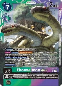 Ebonwumon ACE - Animal Colosseum (EX5-041) - Digimon TCG - NM - FOIL - Picture 1 of 1