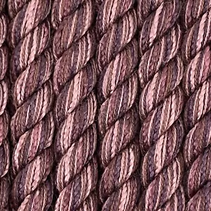 Conso 3/8" 3-lagige Kordel mit Strick Lippe Marquise Pflaume Rose Satin Twist 7 Yards + 34" - Bild 1 von 12