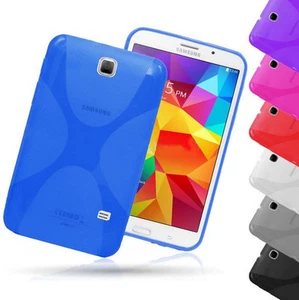 X Style Skin Soft Gel Case For  Samsung Galaxy Tab 4 7" 8" Tab A Tab S2 9.7" 8"  - Picture 1 of 10