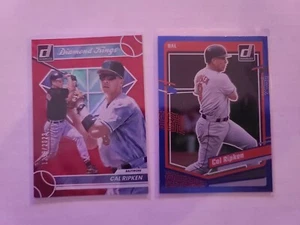 2023 Donruss Cal Ripken Lot X2 (Blue Holo #155 & Red Holo #8) Baltimore Orioles - Picture 1 of 2