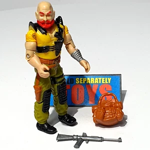 GI Joe TAURUS figure A v1 original 1987 Sgt Slaughter Renegades COMPLETE weapons - Picture 1 of 16