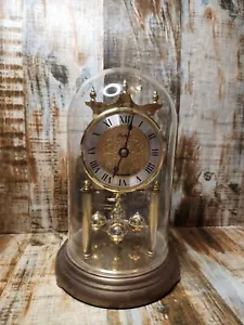 Reloj de mesa Bucherer cuarzo Westminster aniversario latón cúpula Alemania - Imagen 1 de 6