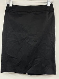 Talbots Petites Women's Size 2P Straight Pencil Skirt Black Stretch Lined Zip-Up - Picture 1 of 8
