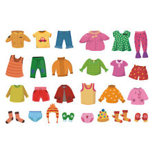 Kids Clothing Sort Wall Sticker Removable Label Decal-GB