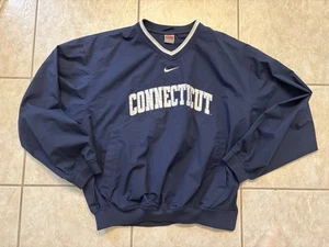 Nike Vintage 2000s Y2K Pullover UCONN Connecticut Center Swoosh Taglia Media - Foto 1 di 7