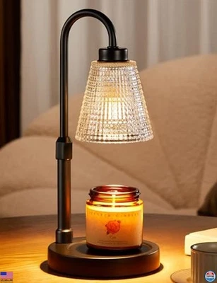 Dimmable Candle Warmer Lamp with Timer, Adjustable Height for Jar Candles - Image 1 of 4