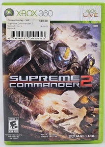 Xbox 360 Video Game Supreme Commander 2 Microsoft Xbox 360, 2010 CIB - Picture 1 of 3