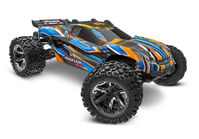 Traxxas Rustler 4x4 VXL HD Orange Brushless Stadium Truck 67376-4 Truggy RC-Auto - Bild 1 von 4