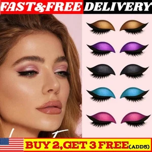 Lazy Eye Shadow Eyelash Patch, Eyeshadow Eyelashes Makeup Stickers 8 Styles - Picture 1 of 24