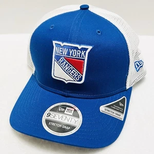 Gorra New Era New York Rangers 9SEVENTY elástica a presión ajustable azul NHL - Imagen 1 de 5