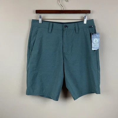 Volcom Hybrid Shorts Mens 30 X 10 Dark Gray 4 Way Stretch Recycled Polyester - Image 1 of 4