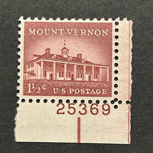 U.S. Sc # 1032 MOUNT VERNON Postage Single Stamp MNH OG - Picture 1 of 2