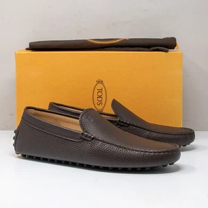 Tod’s City Gommino Coffee Brown Leather Driving Loafers, Size 8.5 UK (9.5 US) - Picture 1 of 9