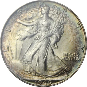 1946-S MS65 Walking Liberty Half Dollar, PCGS 81379656 - Picture 1 of 4