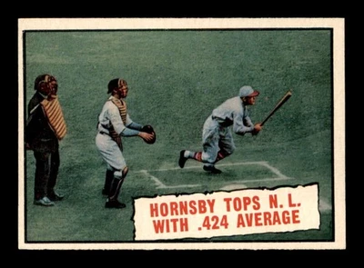 Rogers Hornsby 1961 Topps #404 .424 casi nuevo X3520363 Foto 1 de 3