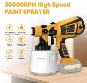 Akku Farbsprühgerät für Dewalt 20V Max Akku Elektro Spray Gold  - Bild 1 von 6