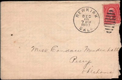 Newkirk Oklahoma Territoryto Perry OT, 1903 - Изображение 1 из 2