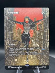 NM Borderless Silkguard, MTG, Marvel's Spider-Man, Magic the Gathering, 37 - Picture 1 of 6