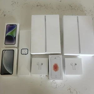 Apple Boxes Empty Assorted Lot Of 8 ipad iphone Watch Airpods EMPTY Boxes - Photo 1 sur 14