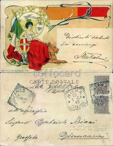 POLITICA UN SALUTO DA ROMA ITALIANA-TRICOLORE-AUTORE E MITTENTE MATALONI-D11-102 - Imagen 1 de 1