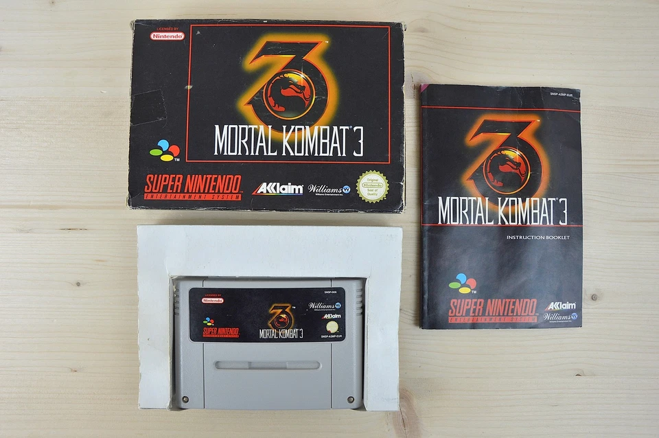 SNES - Mortal Kombat 3 - (OVP, mit Anleitung) - Bild 1 von 1