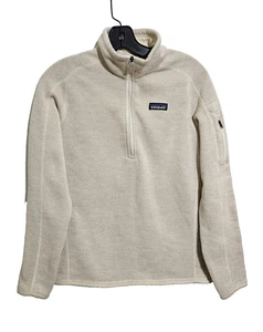 PATAGONIA Mujer Avena 1/4 Pullover Polar Mejor Suéter Chaqueta M $139 - Imagen 1 de 5
