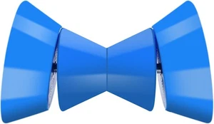 3" Boat Trailer Roller Bow Stop with 1/2" Shaft for 3INCH, BLUE  - Picture 1 of 7