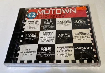 Motown 12 Great  Artists 12 Great Songs CD Variuos Artists New Sealed Free S/H. - Image 1 of 4