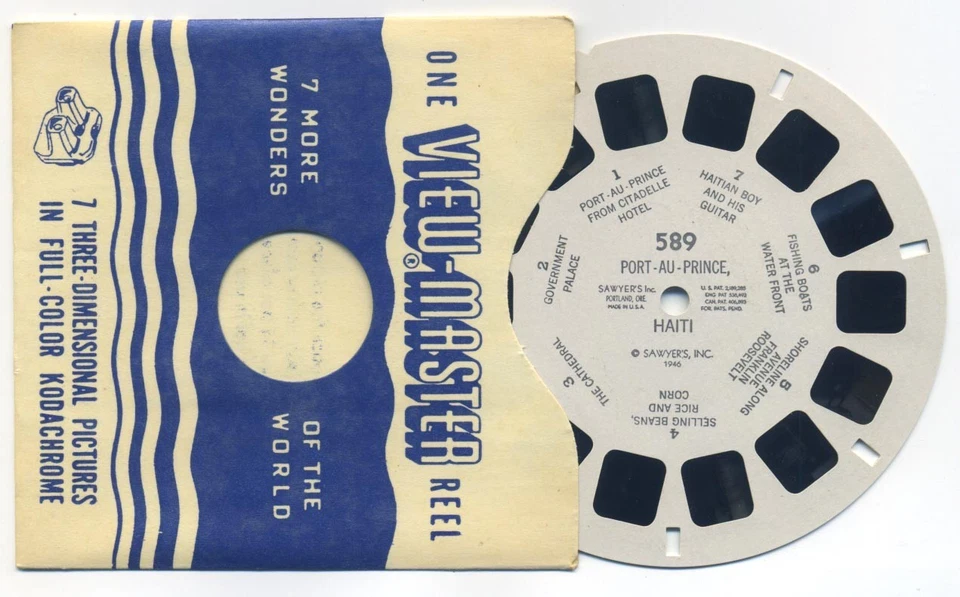 Port Au Prince Haiti 1946 View-Master Single Reel 589 - Image 1 of 1