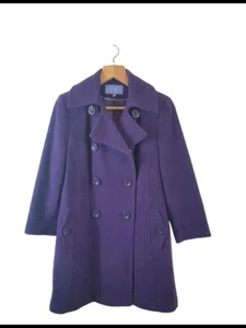 Autonomy Womens Ladies Purple Knit Basic Jacket Coat Size 12UK Regular Button - Picture 1 of 12