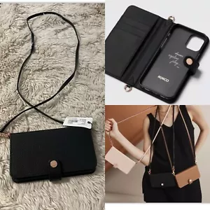 πππ Mimco Flip Case IPhone Wallet Tech Classico + Strap 12 Pro Max - Picture 1 of 12