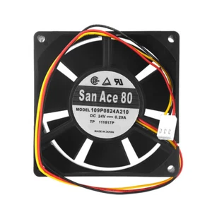 Cooling Fan 109P0824A210 for Sanyo SANACE80 24V 0.29A 3pin 80*32mm - Afbeelding 1 van 6