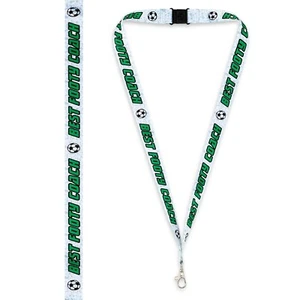 Football Coach Lanyard Best Footy Coach Gift Mens Sports PE UK - Picture 1 of 1