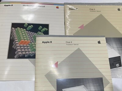 3 Vtg Apple II Manuals 2 Disk II installation Manual & Monitor II User Manual - Image 1 of 4