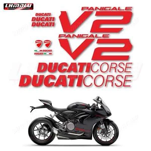 For DUCATI V2 PANIGALE Sticker Motorcycle Fairing Decal Bodywork Vinyl Logo #544 - Bild 1 von 24