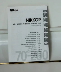 Notice NIKON - Photo 1 sur 1