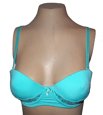 Nuevo Sujetador, Van Dale, Sin Tirantes Aros Push-Up Acolchado Turquesa-Azul 34C Foto 1 de 4