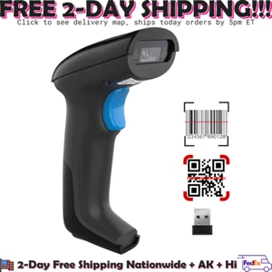 Realinn RL6200W Wireless Barcode Scanner 1D 2D QR Code Scanner USB Rechargeable - Picture 1 of 9