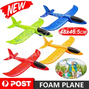 Large Foam Airplane Kit for Kids Throwing Foam Plane Glider Outdoor Sports Toy - Picture 1 of 18