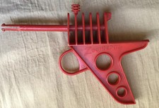 Vintage Zoomeray Red Gun Toy 1950'S Tigrett Official SPACE TOY