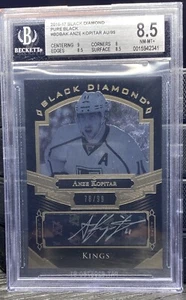 2016-17 UD Black Diamond Pure Black Auto /99 Anze Kopitar #BDB-AK BGS 8.5 - Picture 1 of 2
