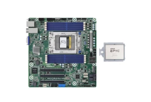 Asrock ROMED8U-2T Server MB+AMD EPYC 7773X 64 cores 2.2 GHz 225w combination - Bild 1 von 3